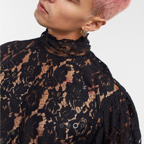 Regular Fit Lace Shirt - Picture 3 of 9